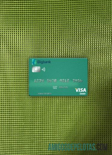 Estônia Bigbank Visa Cartão de Débito Photolook Front modelo